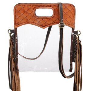 Showman Tassel & Tool Clear Crossbody Bag Concert/Sporting Event